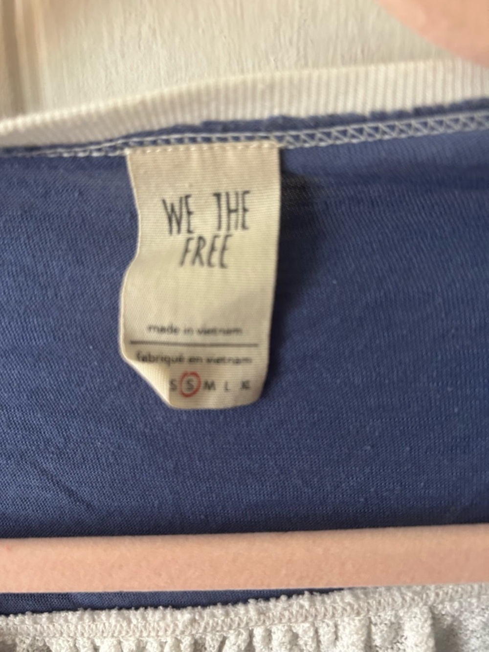 We The Free Blue, White & Multicolor Boho Raglan Tunic - Picture 3 of 3